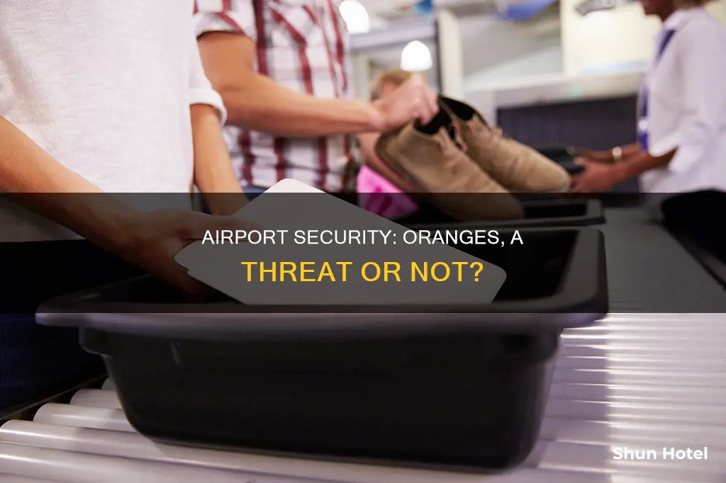 can oranges go through airport security