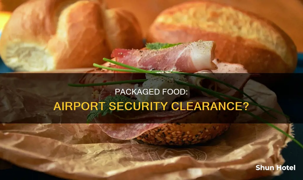 can packaged food go through airport security