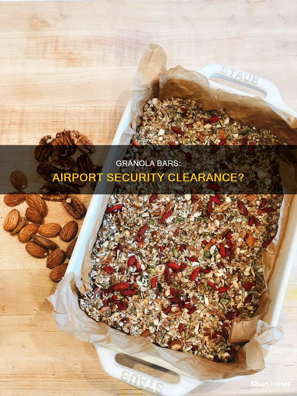 can packaged granola bars go thru airport security