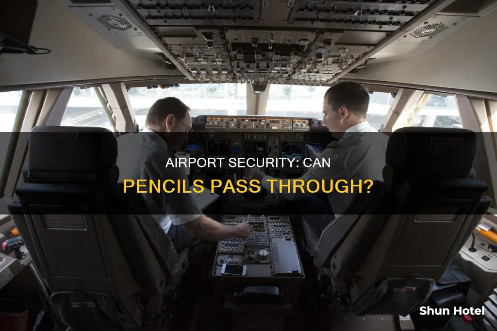 can pencils go through airport security