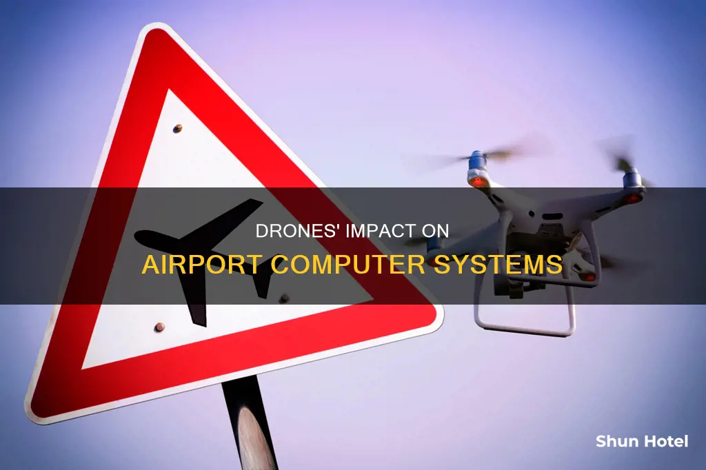 can people flying drones affect the computer system at airports