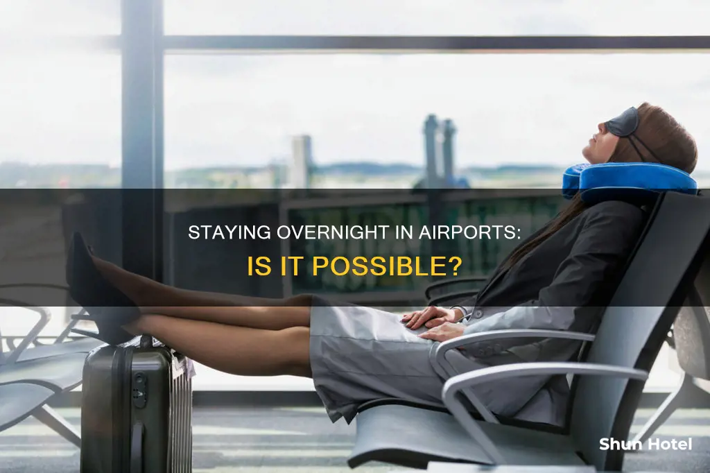 can people stay overnight in airports