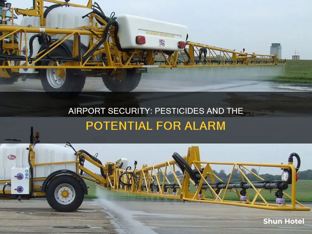 can pesticide set off airport security