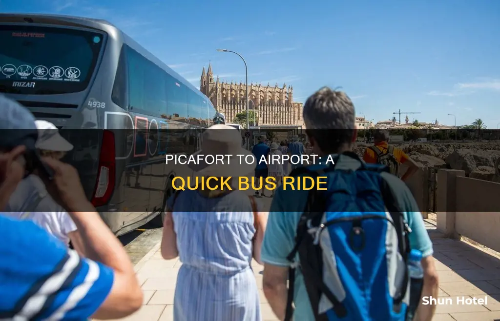 can picafort bus to airport