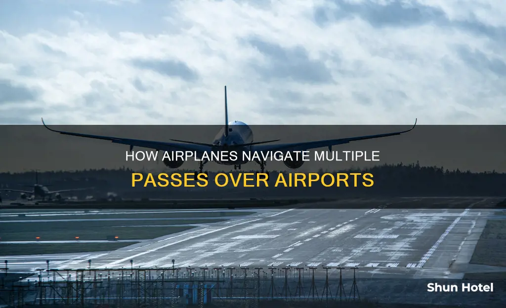 can planes double pass over airports