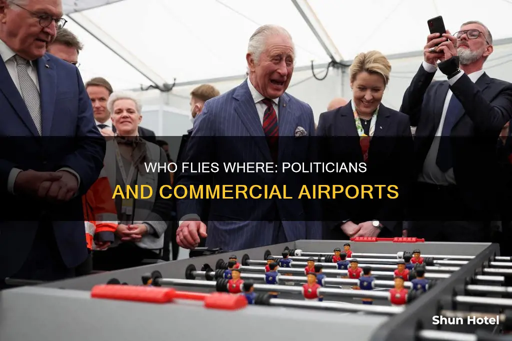 can politicians fly into international commercial airports