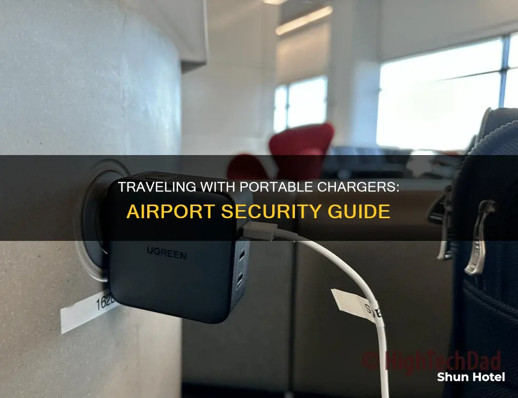 can portable chargers go through airport security