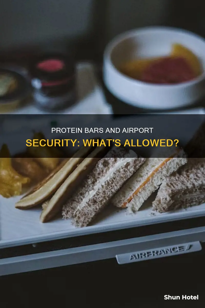can protein bars be take through airport security