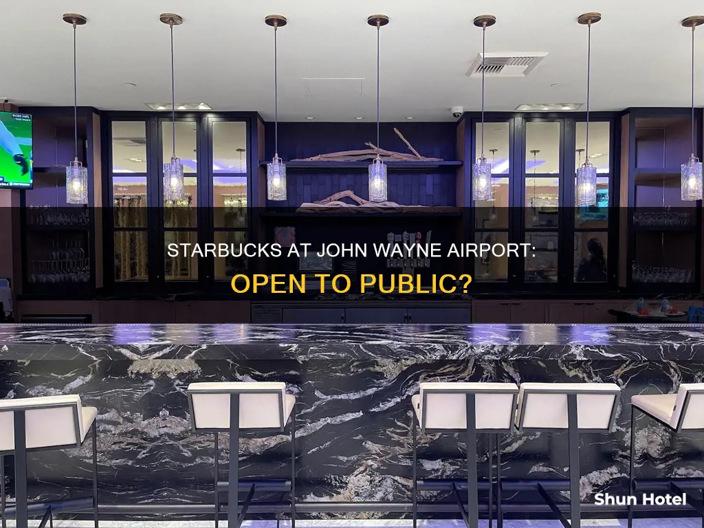 can public visit starbuck john wayne airport