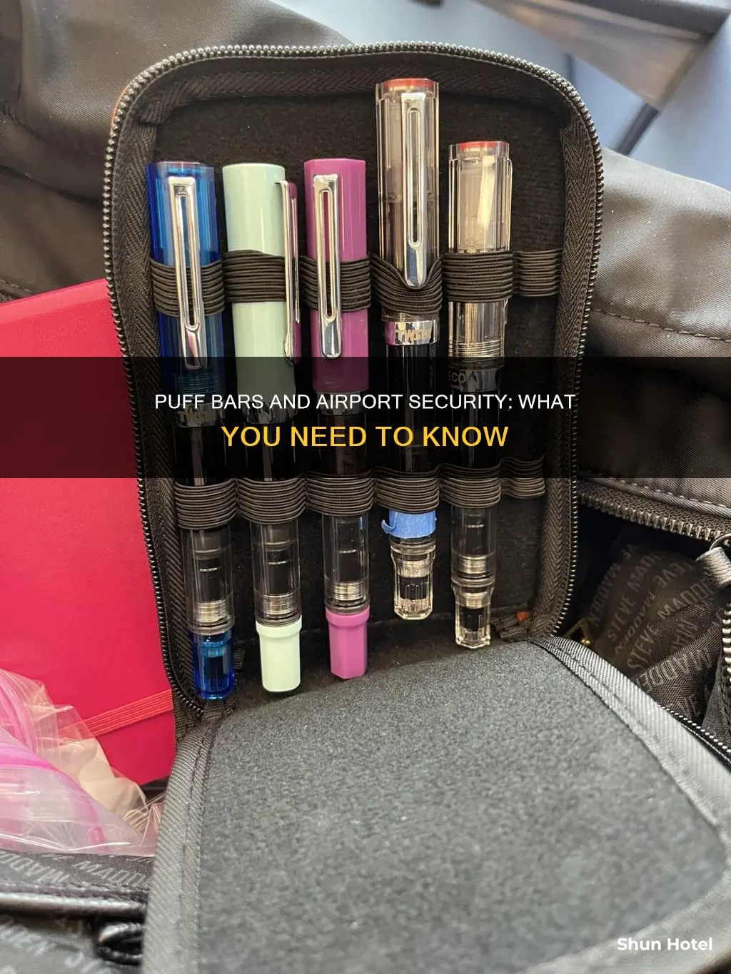 can puff bars go through airport security