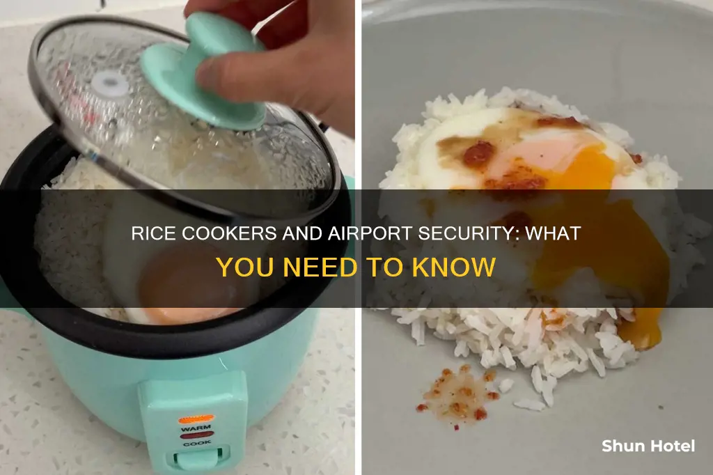 can rice cooker pass airport security