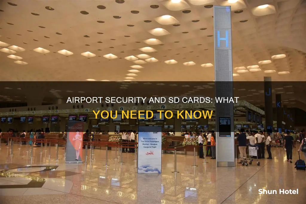 can sd cards go through airport security