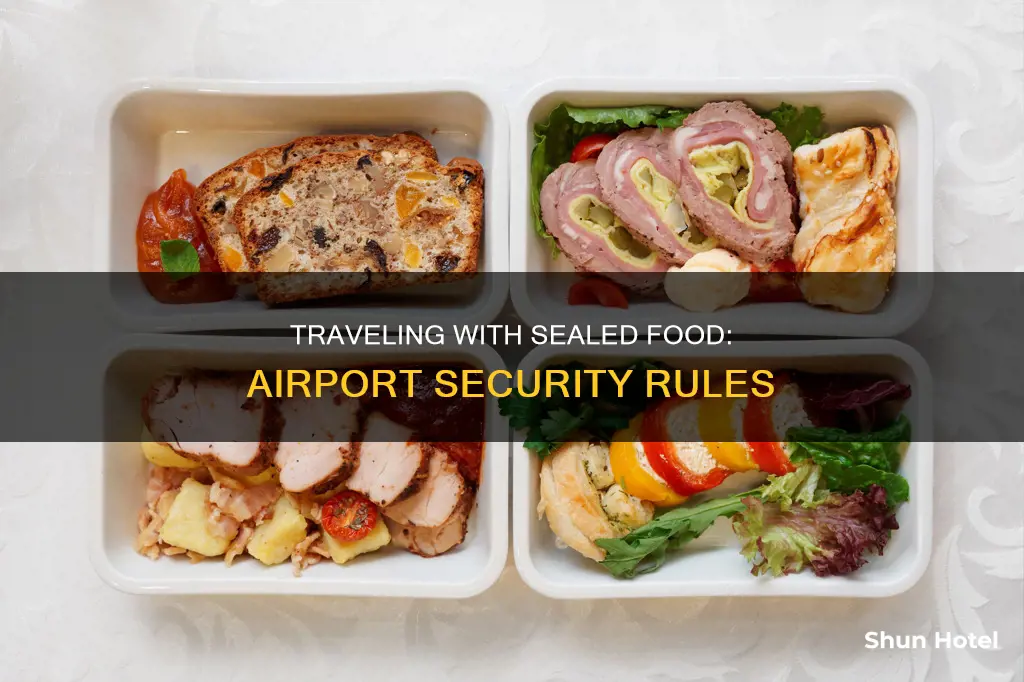 can sealed food go through airport security