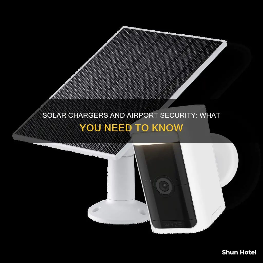 can solar chargers go through airports