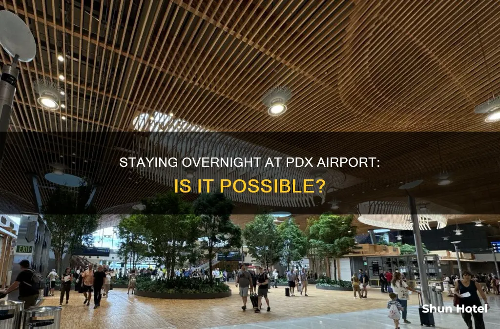 can stay the night at pdx airport