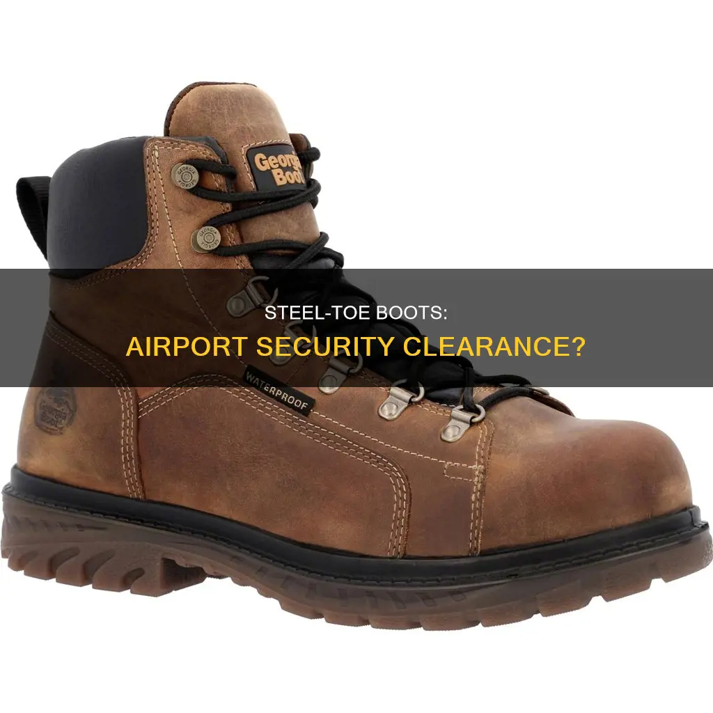 can steel toe boots go through airport security