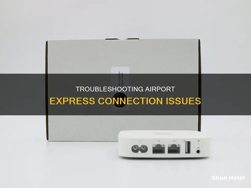 can t connect to airport express
