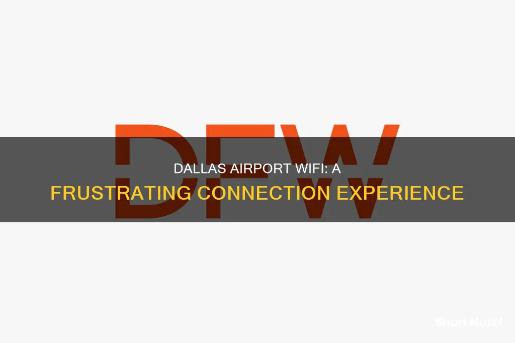 can t connect to dallas airport wifi