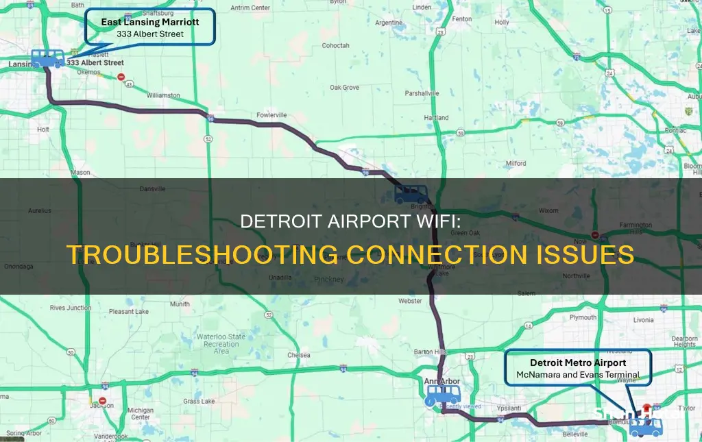 can t connect to detroit airport wifi