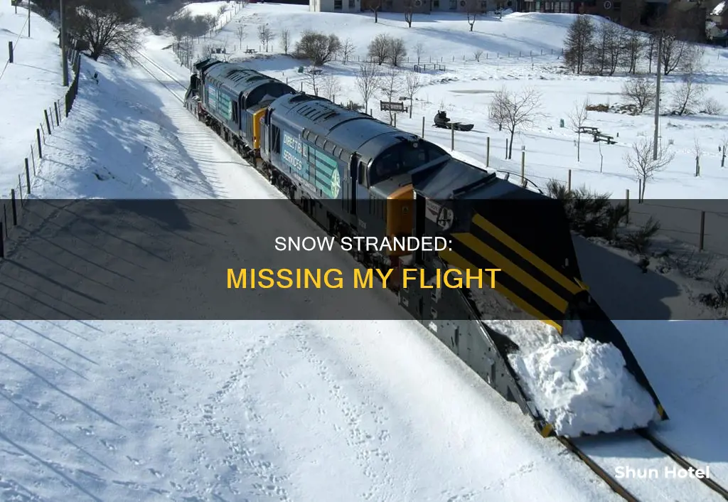 can t get to airport because of snow