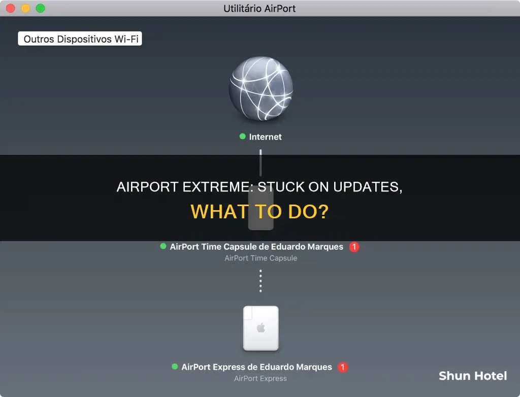 can t update airport extreme