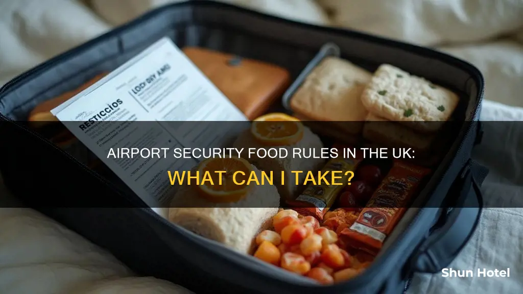 can take food through airport security uk