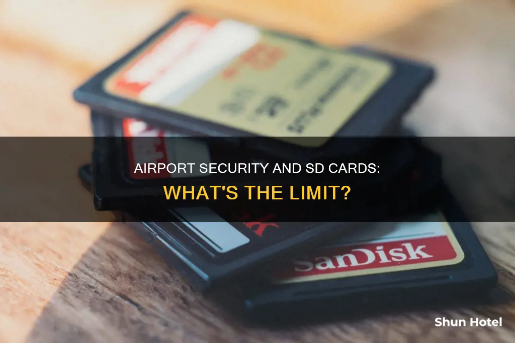 can take through airport security lot of sd card