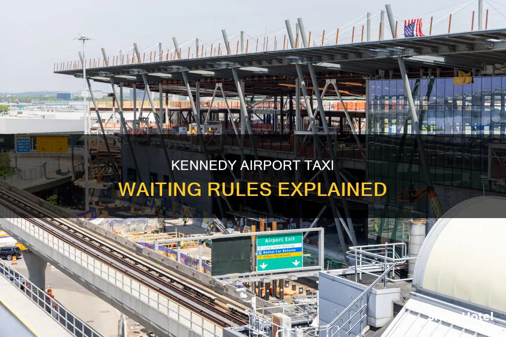 can taxis wait inside of kennedy airport