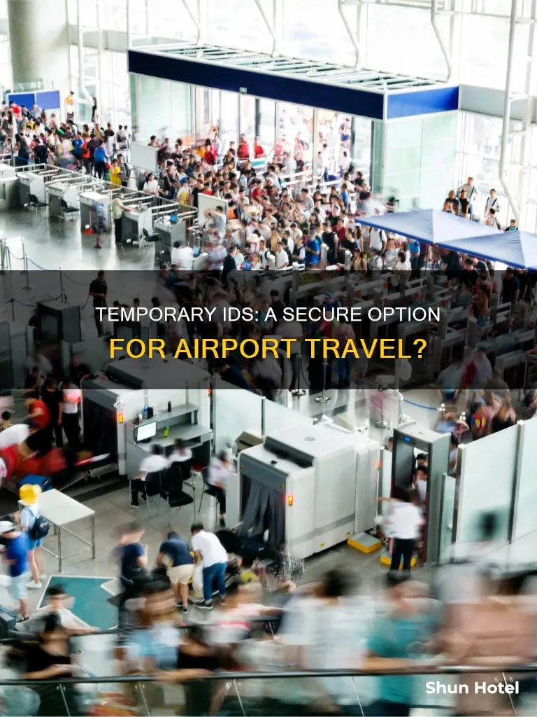 can temporary id be used for airport