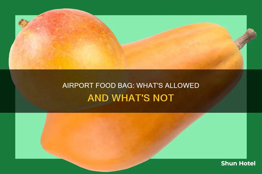 can the airport throw out my food bag