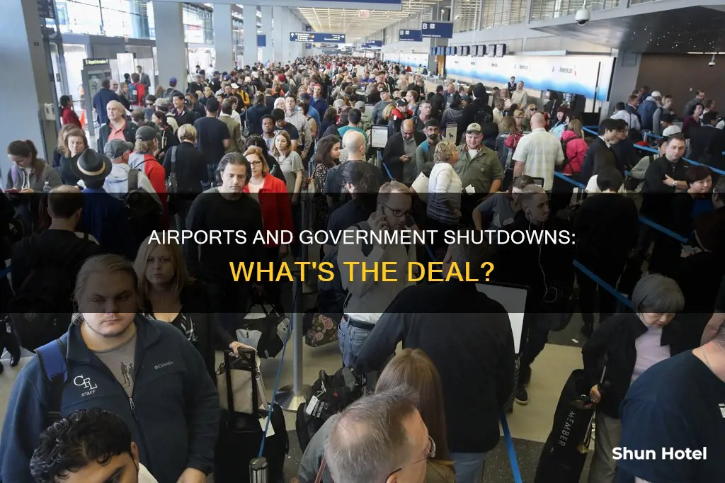 can the government shutdown close airports