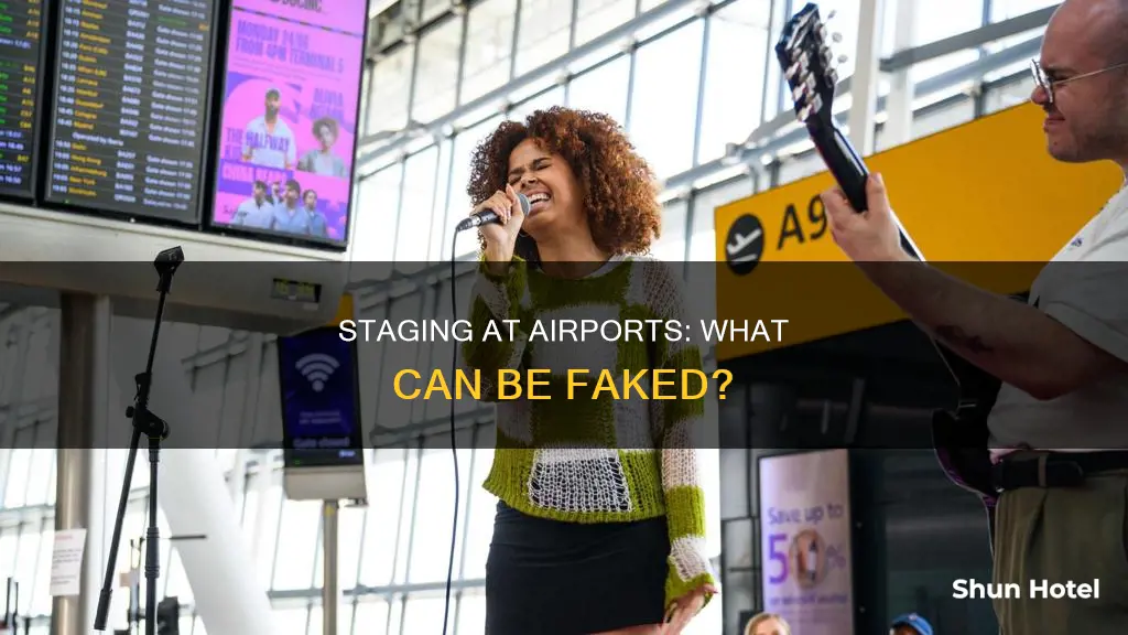 can things be staged at the airport