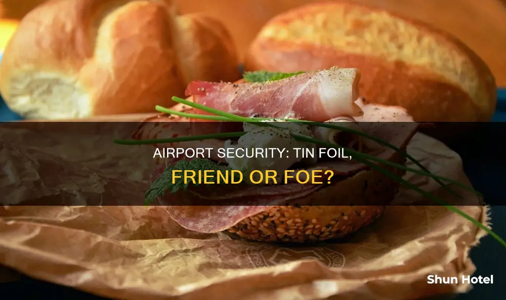 can tin foil go through airport security