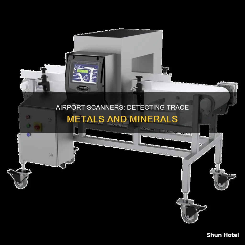 can trace metals and minerals set of airport scanners
