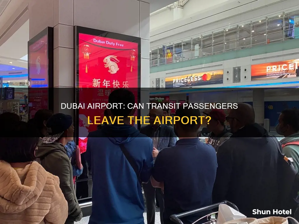 can transit passengers leave dubai airport