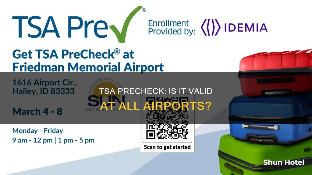 can tsa precheck be used in all airports