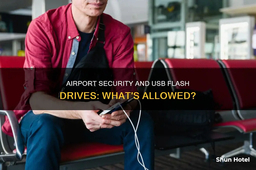can u brinf usb flash drive in airport