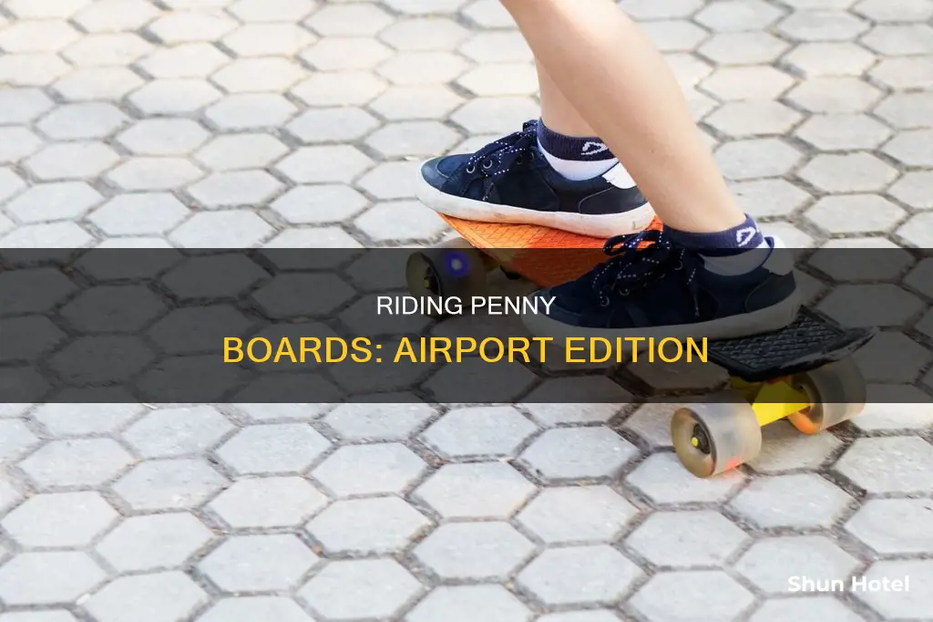 can u ride a penny board in an airport