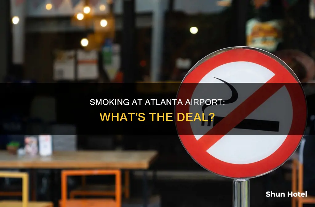 can u smoke at atlanta airport