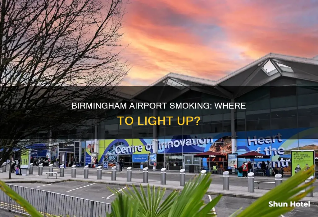 can u smoke at birmingham airport