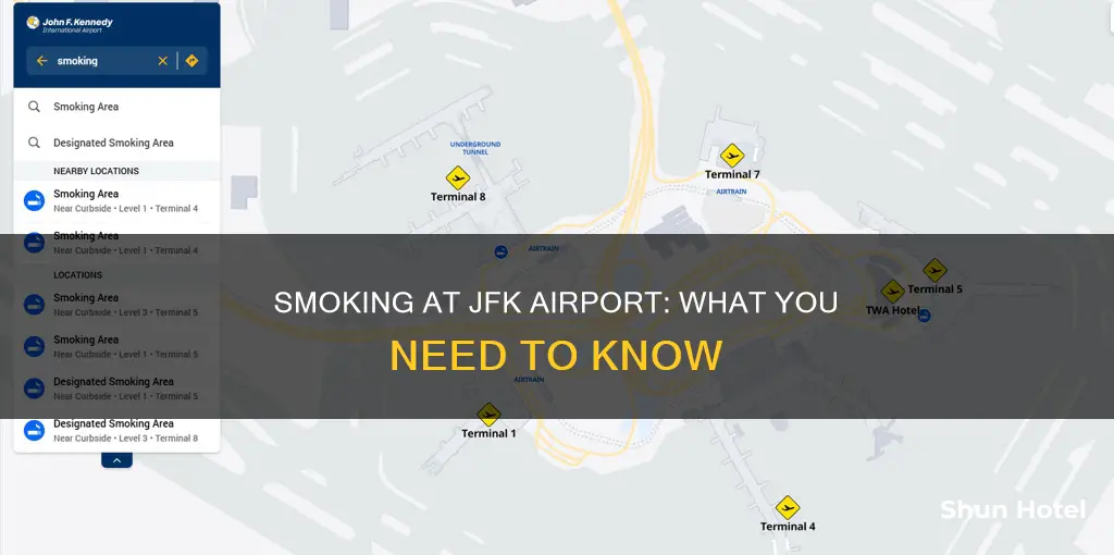 can u smoke at jfk airport