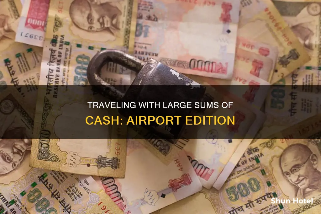 can u take a large amount of money to airport