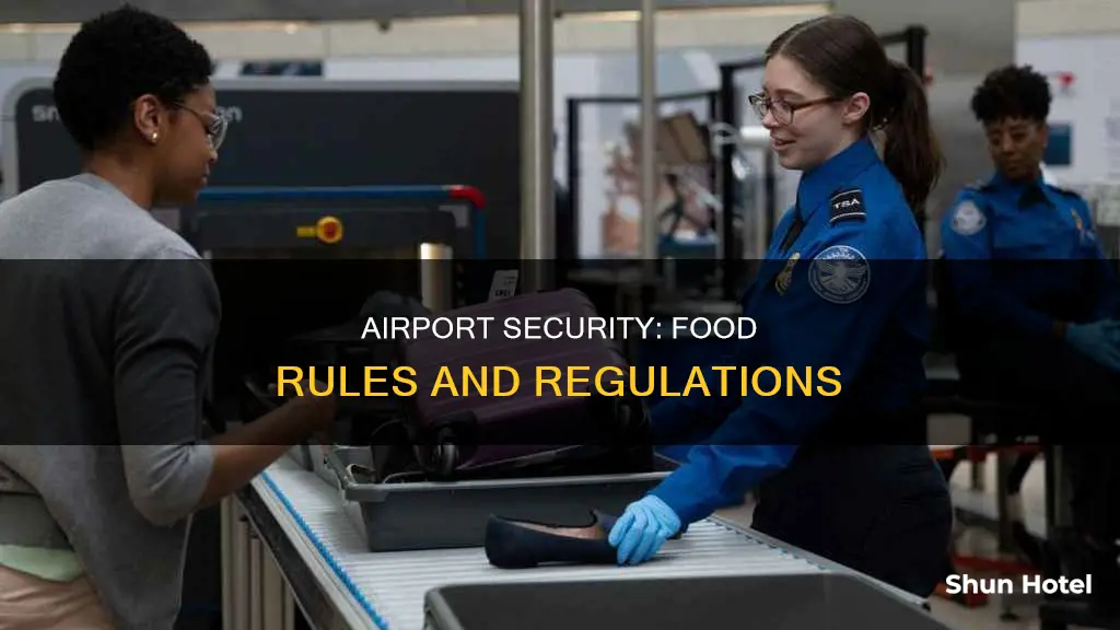 can u take food through gates at airport