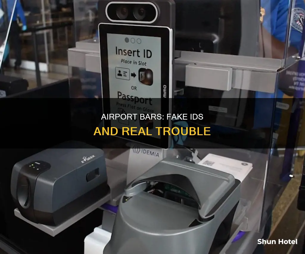 can u use a fake id at an airport bar
