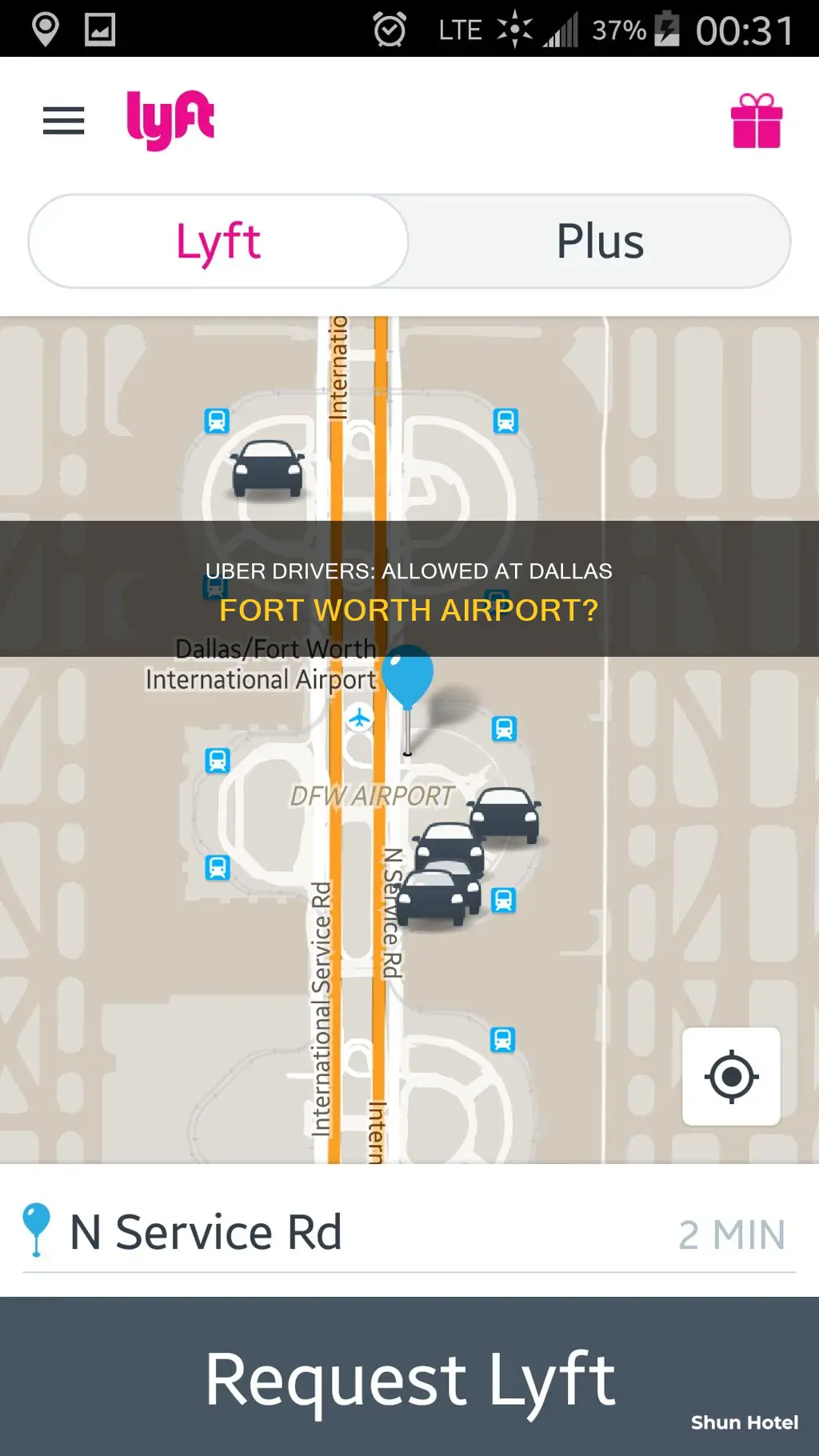 can uber drivers go to the dallas fort worth airport