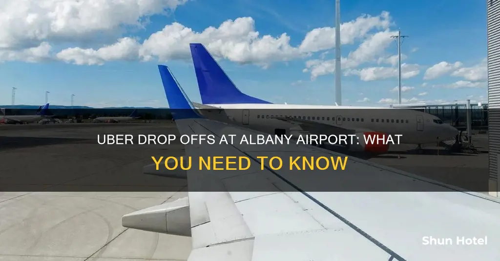 can uber drop off at albany airport