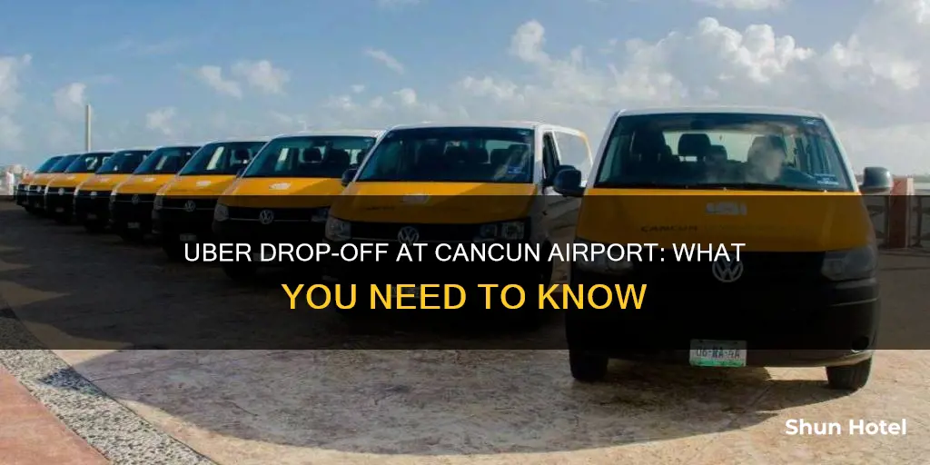 can uber drop off at cancun airport