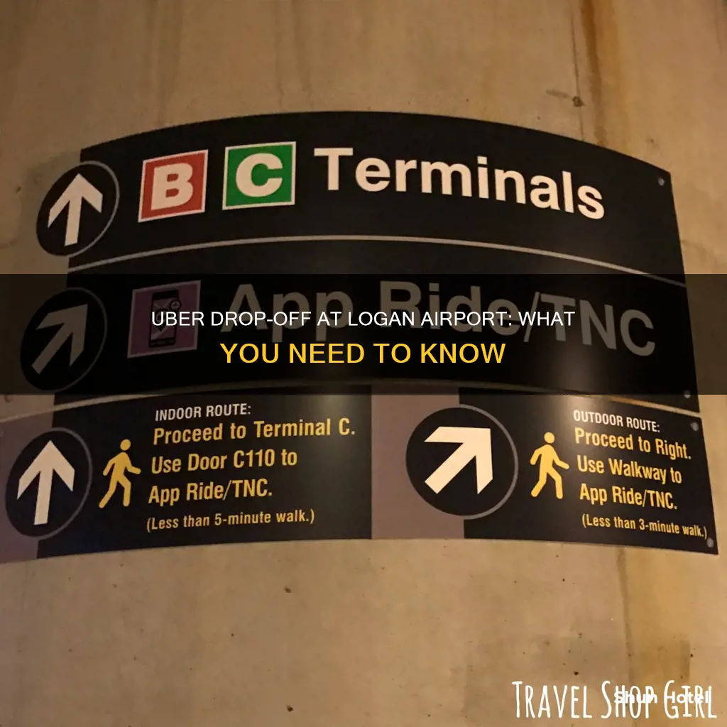 can uber drop off at logan airport