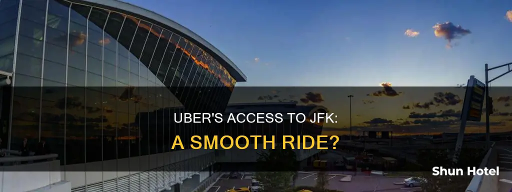 can uber enter jfk airport