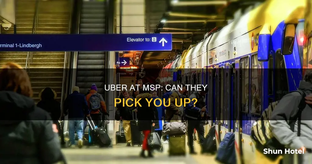 can uber pick me up at msp airport